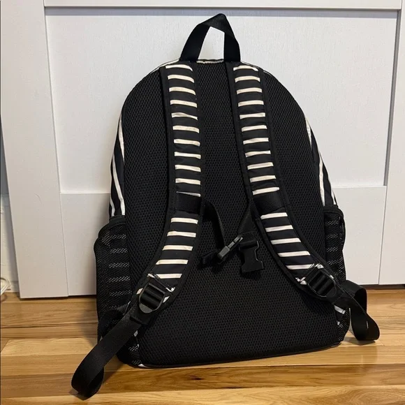 Lululemon black & white stripped backpack - Picture 2 of 3